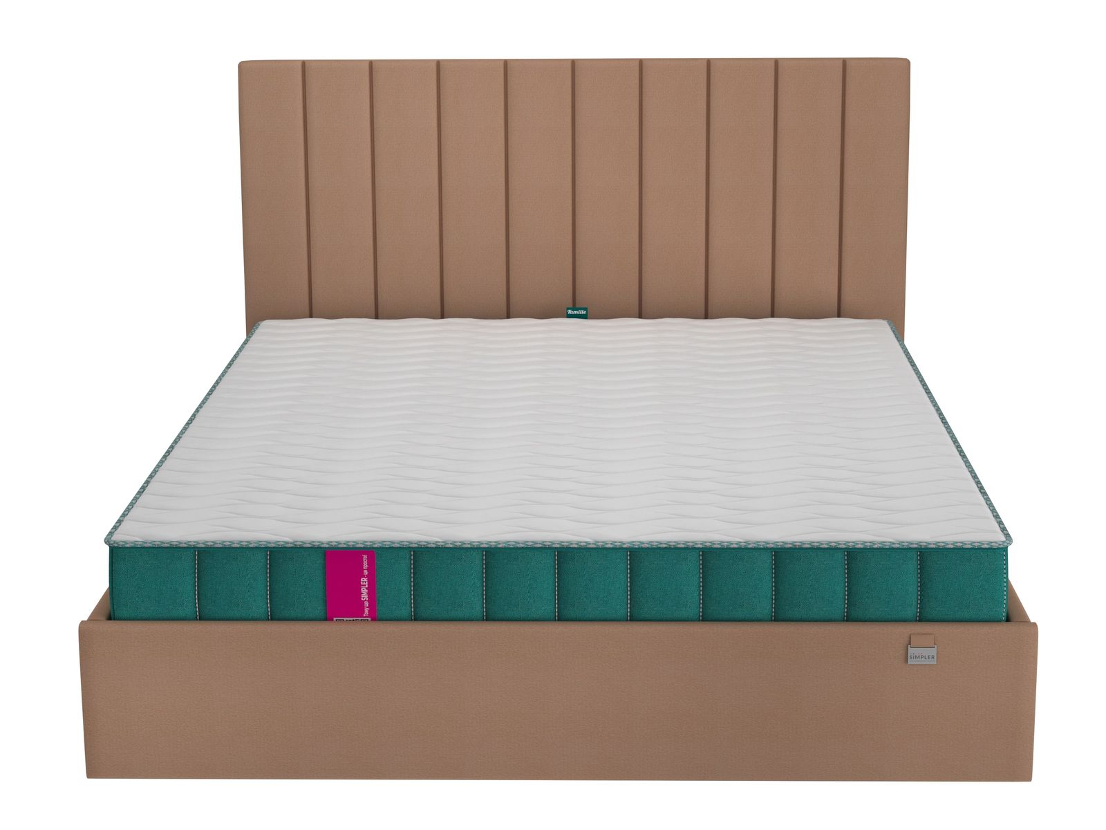Ліжко двоспальне з підйомним механізмом Simpler Symmetry 160х200