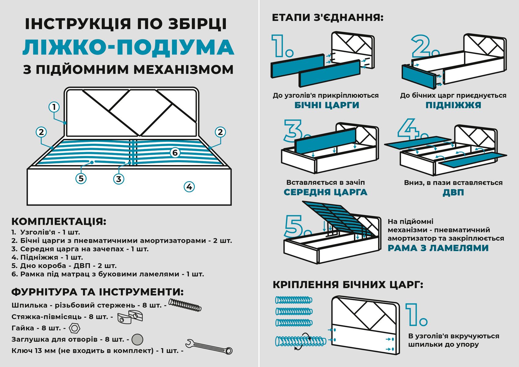 Ліжко RidneTUT ODISSEY/Одісей